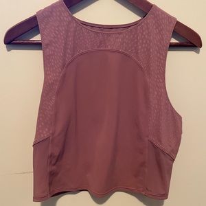 Dusty Rose Cropped Tank Top Lululemon